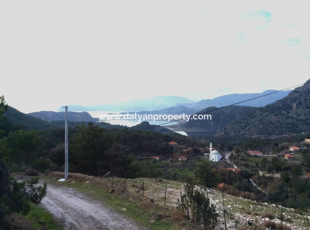 1300 M2 Field For Sale In Dalyan Gökbel With Sea And Lake Views (Gba02)