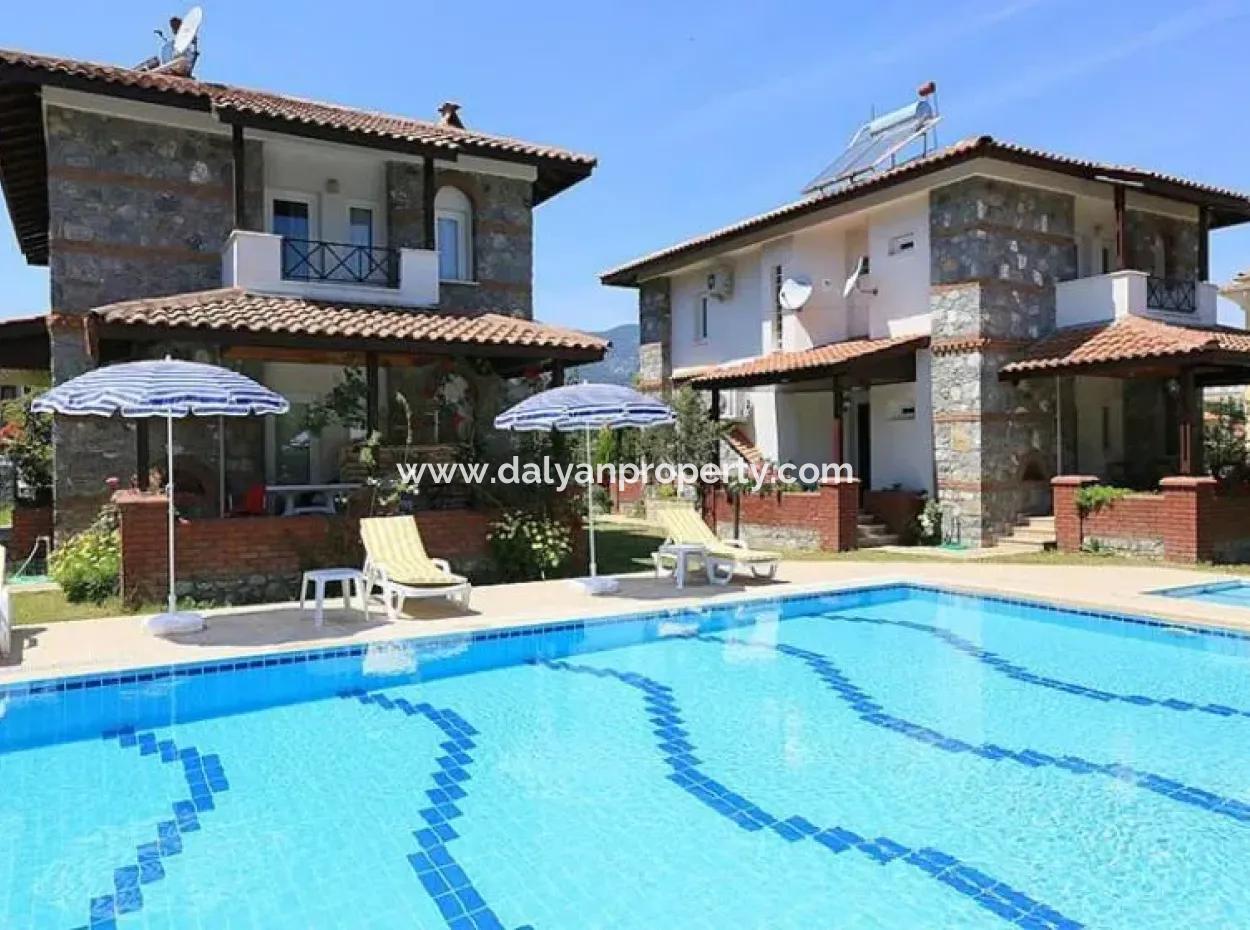 Villa For Sale Within The Site In Dalyan Osmanağalar Location (Dv37)