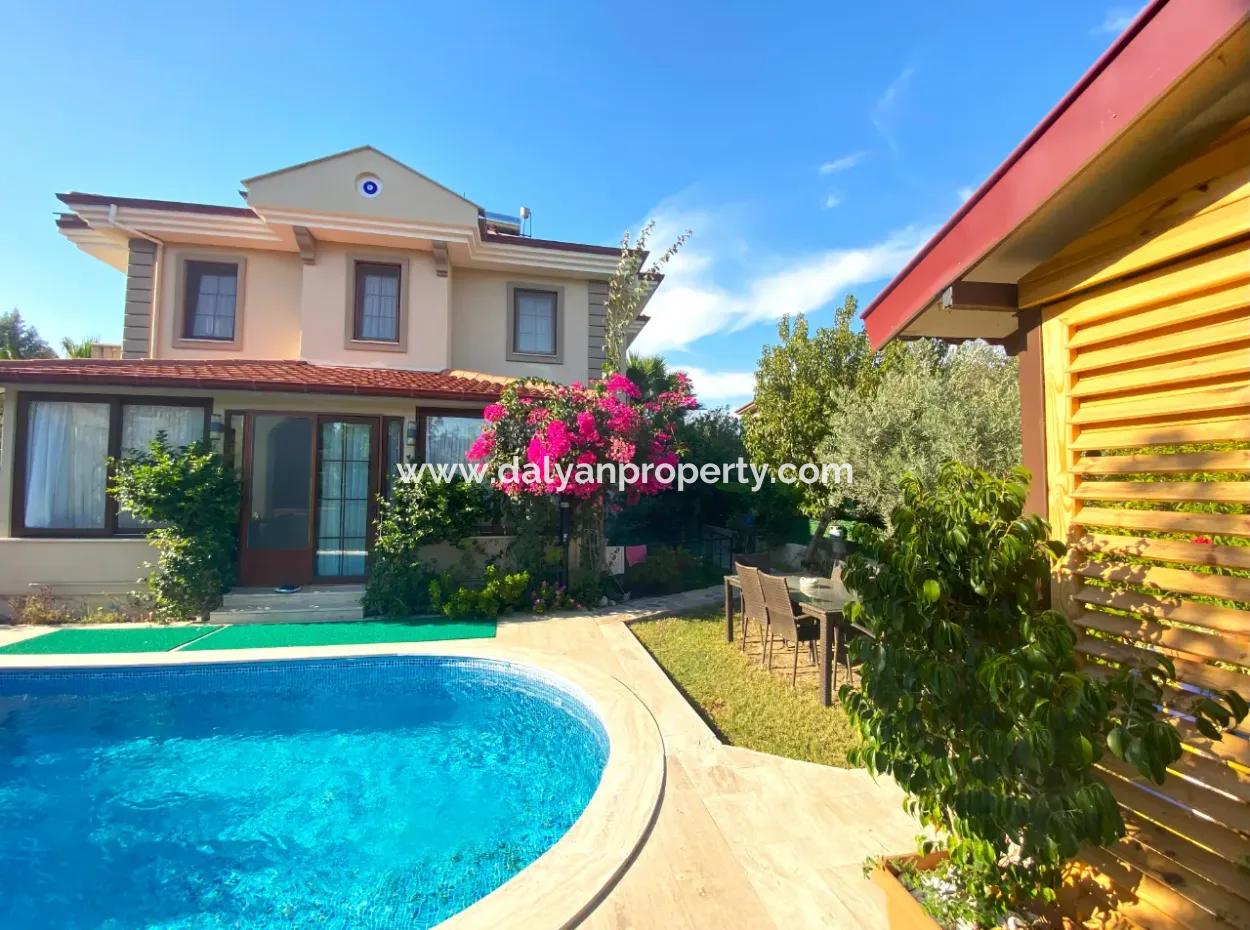 Villa For Sale In Dalyan 3+1 With Underfloor Heating And Pool (Dv23)