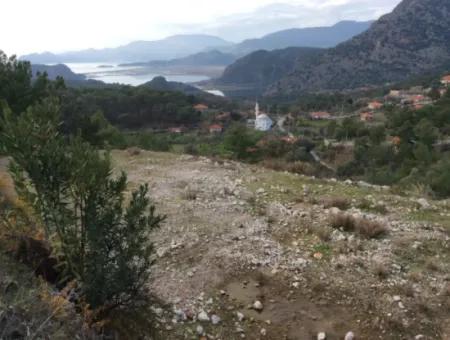 1300 M2 Field For Sale In Dalyan Gökbel With Sea And Lake Views (Gka02)