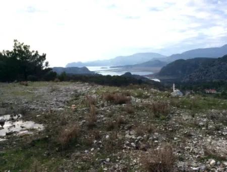 1300 M2 Field For Sale In Dalyan Gökbel With Sea And Lake Views (Gba02)