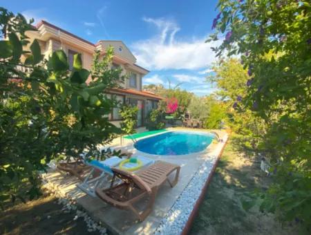 Villa For Sale In Dalyan 3+1 With Underfloor Heating And Pool (Dv23)